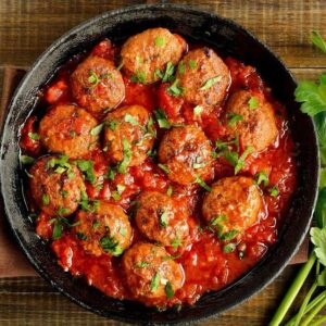 meatballs marinara